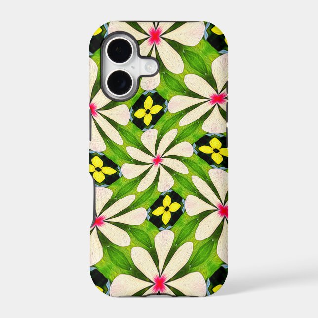 Aesthetic Flowers Pattern Case-Mate iPhone Case (Back)