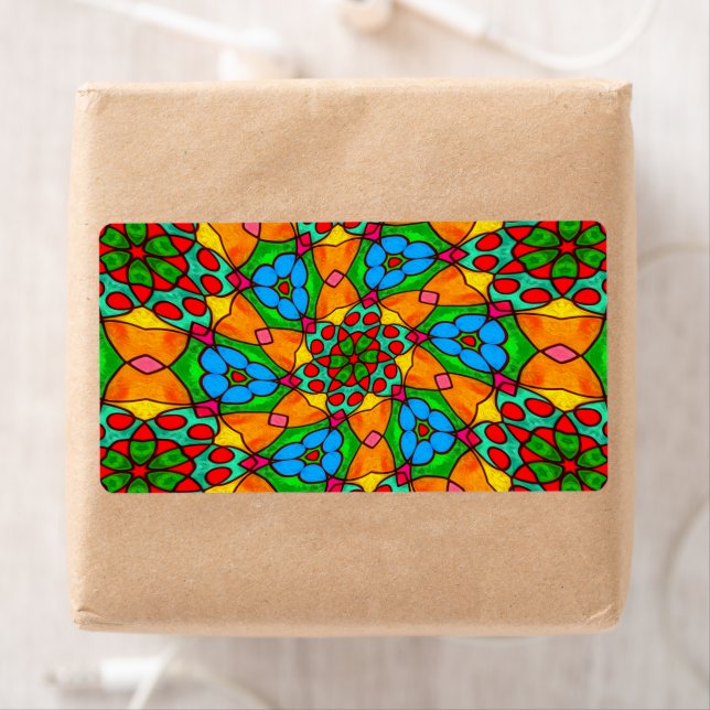 Aesthetic Flowers Pattern Label (Insitu)