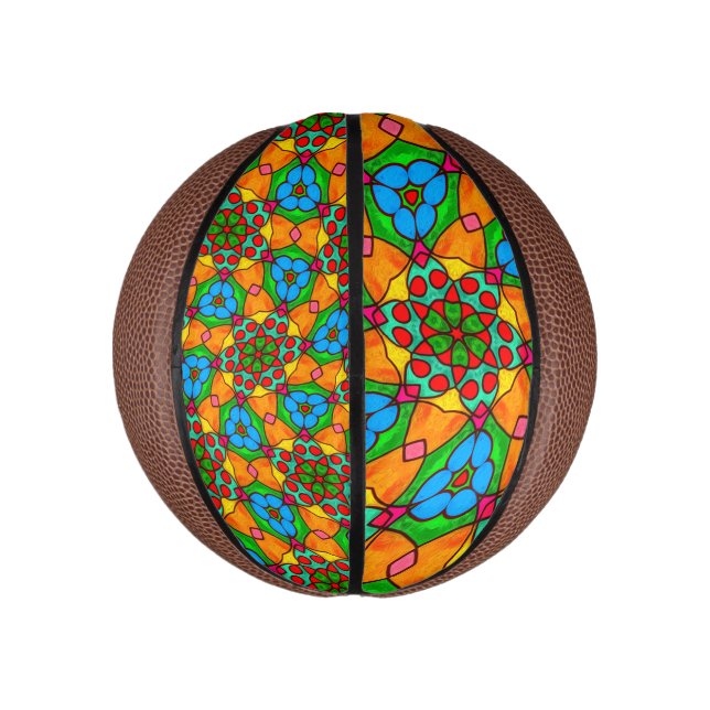 Aesthetic Flowers Pattern Mini Basketball (Vertical)