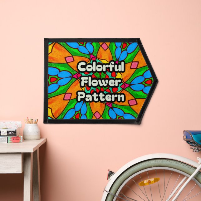 Aesthetic Flowers Pattern Pennant (Insitu 2)