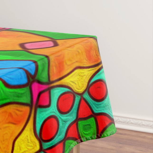 Aesthetic Flowers Pattern Tablecloth (In Situ)