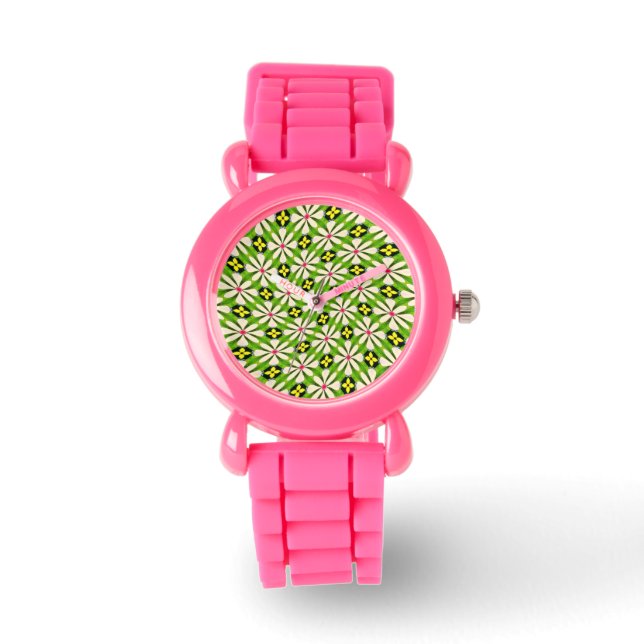 Aesthetic Flowers Pattern Watch (Front)