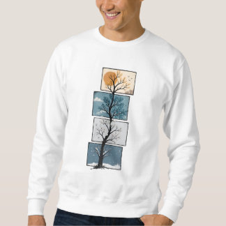 Aesthetic Four Seasonal Tree Art Sweatshirt