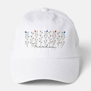 Aesthetic Freedom Wildflowers Patriotic Performance Cap