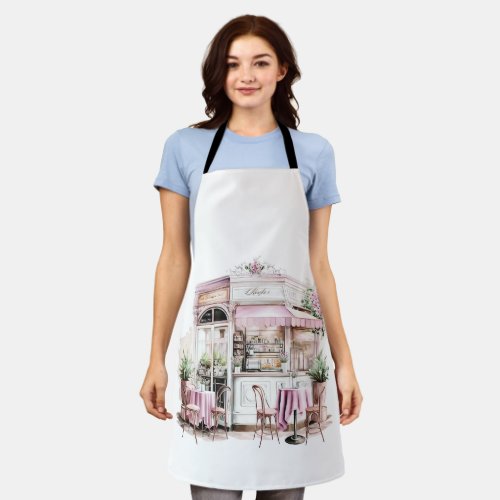 Aesthetic French Cafe Vintage Apron