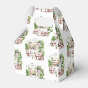 Aesthetic French Cafe, Vintage, Favor Boxes
