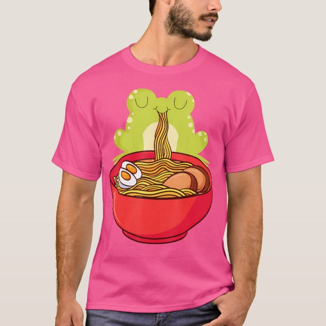 Aesthetic Frog Ramen T-Shirt (Front)