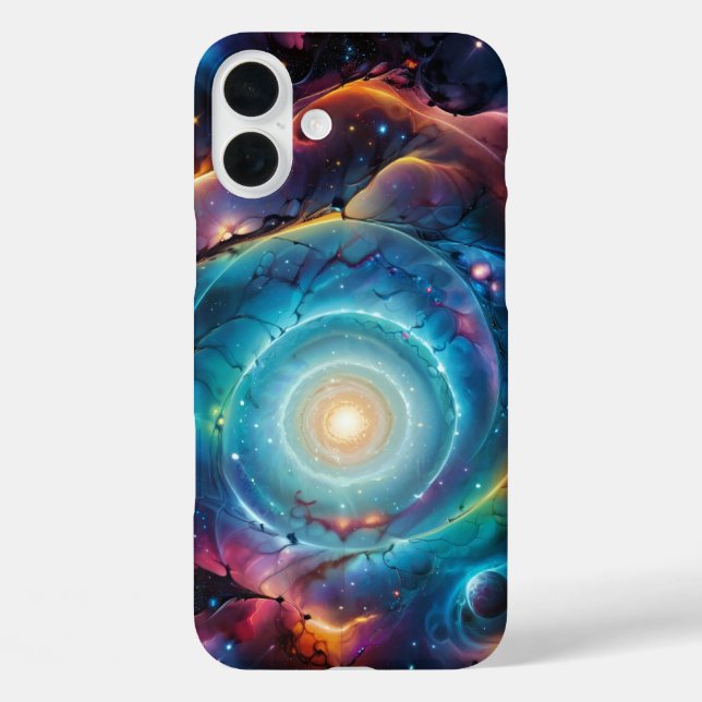 Aesthetic Galaxy Patterns with Blues and Purple Case-Mate iPhone Case (Back)