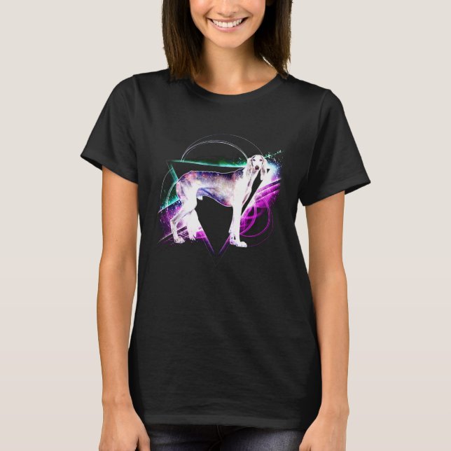 Aesthetic Galaxy Saluki T-Shirt (Front)