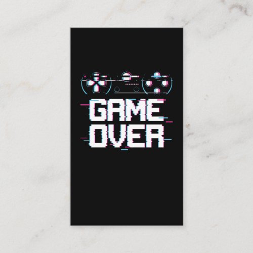 Aesthetic Gaming Vaporwave Controller Gamer Business Card