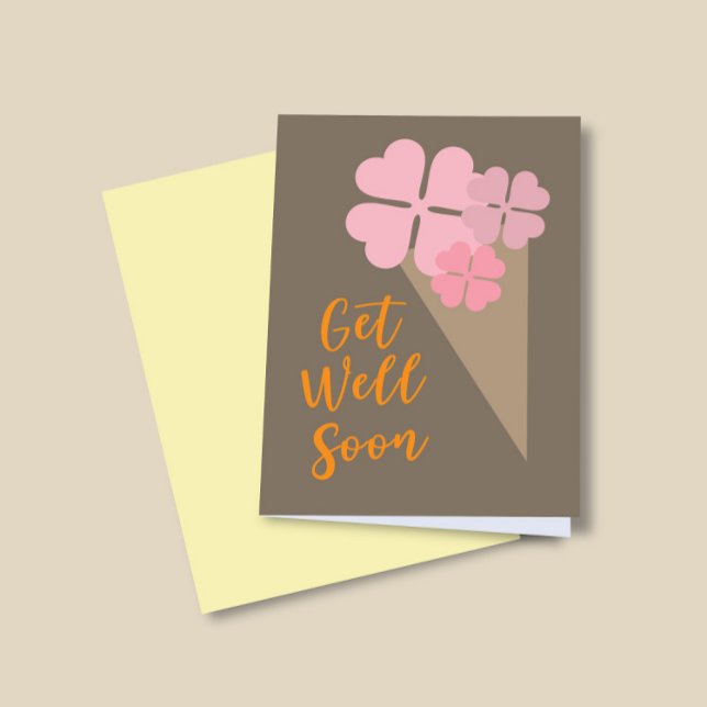 Aesthetic Get Well Soon Personalize Greeting Card (Creator Uploaded)