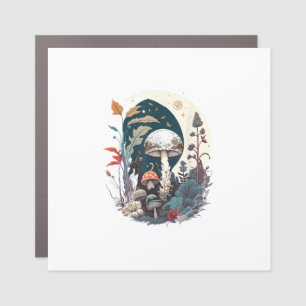 Aesthetic Goblincore And Cottagecore Mushroom Bota Car Magnet