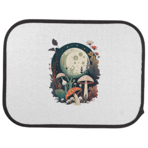 Aesthetic Goblincore And Cottagecore Mushroom Crea Car Floor Mat