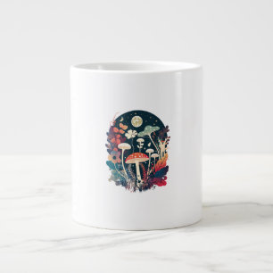 Aesthetic Goblincore And Cottagecore Mushroom Crea Giant Coffee Mug