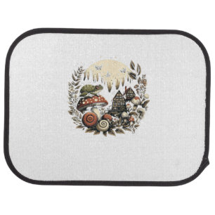 Aesthetic Goblincore And Cottagecore Mushroom Drea Car Floor Mat