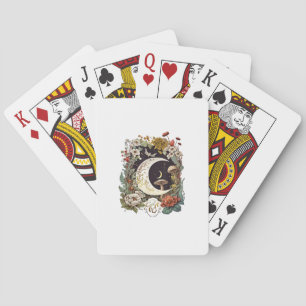 Aesthetic Goblincore And Cottagecore Mushroom Drea Poker Cards