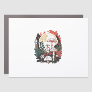 Aesthetic Goblincore And Cottagecore Mushroom Gent Car Magnet