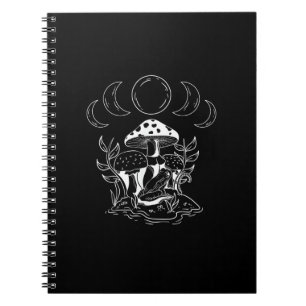 Aesthetic Goblincore And Cottagecore Mushroom Mini Notebook