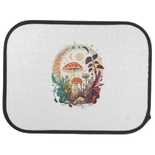 Aesthetic Goblincore And Cottagecore Mushroom Tren Car Floor Mat
