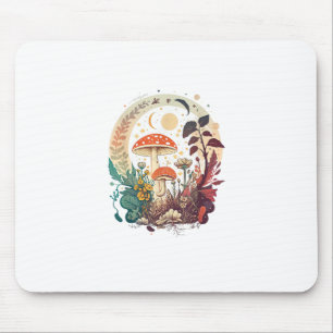 Aesthetic Goblincore And Cottagecore Mushroom Tren Mouse Pad