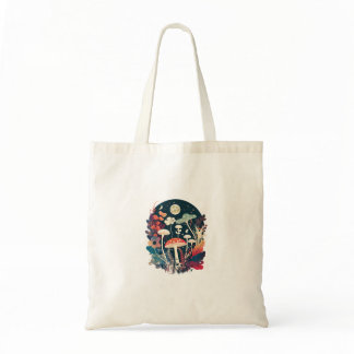 Aesthetic Goblincore And Cottagecore Mushroom Whim Tote Bag