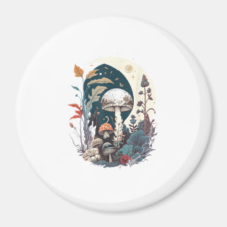 Aesthetic Goblincore Cottagecore Mushroom Botanica Magnet