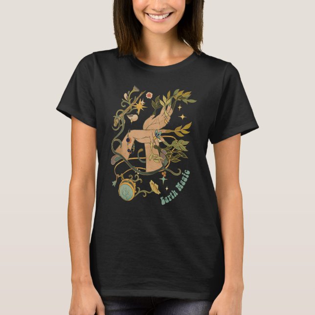 Aesthetic Goth Fairycore Fairy Grunge Academia Wit T-Shirt (Front)