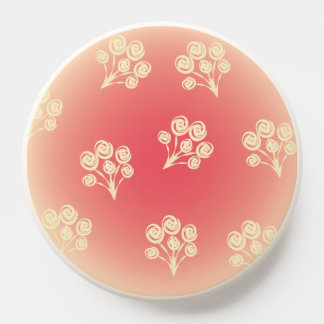 Aesthetic gradient with flowers PopSocket