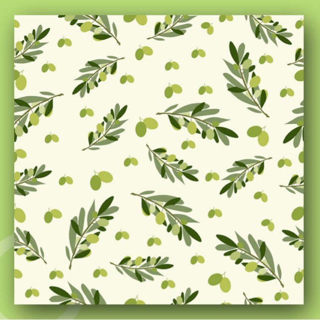 Aesthetic Green Olive Vine Wrapping Paper Sheets (Creator Uploaded)