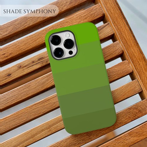 Aesthetic Green Palette Stripe Color Block theme Case_Mate iPhone 14 Pro Max Case