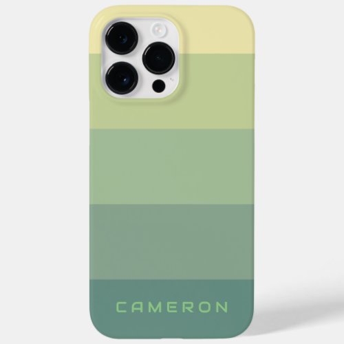 Aesthetic Green Palette Stripe colorblock theme Case_Mate iPhone 14 Pro Max Case
