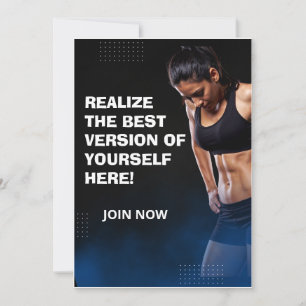 Aesthetic Gym / Fitness Greeting Card   stronger