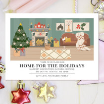 Aesthetic Holiday Home Weve Moved Holiday Card
