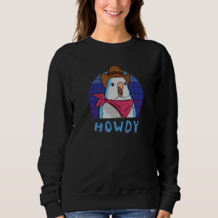 Aesthetic Howdy Cute Blue Quaker Parrot Monk Para Sweatshirt