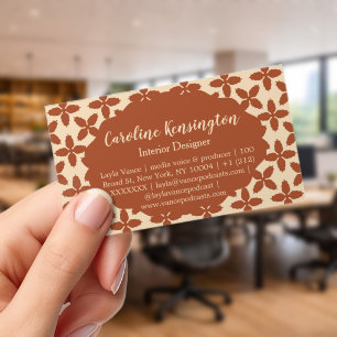 Aesthetic Interior Designer Business Card Clear Business Cards