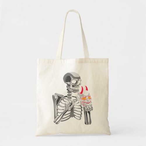 Aesthetic Japanese Hannya Mask Skeleton Demon Yoka Tote Bag