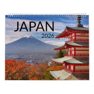 Aesthetic Japanese Landscapes & Temples 2026 Calendar