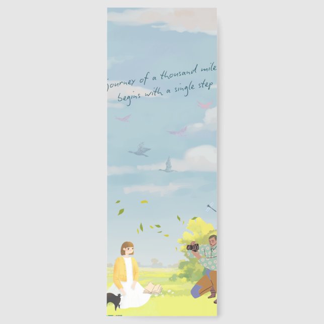Aesthetic Journey of a Thousand Miles Meadow Bookm Bookmarks (Front)