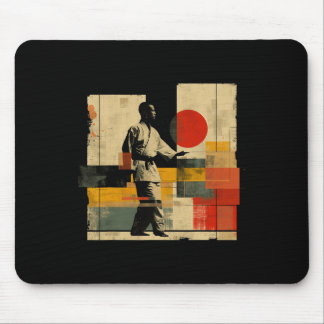 Aesthetic Karateka On Athletic Sports Karate  Mouse Pad