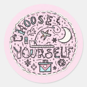 Aesthetic Laptop Sticker – Choose Yourself