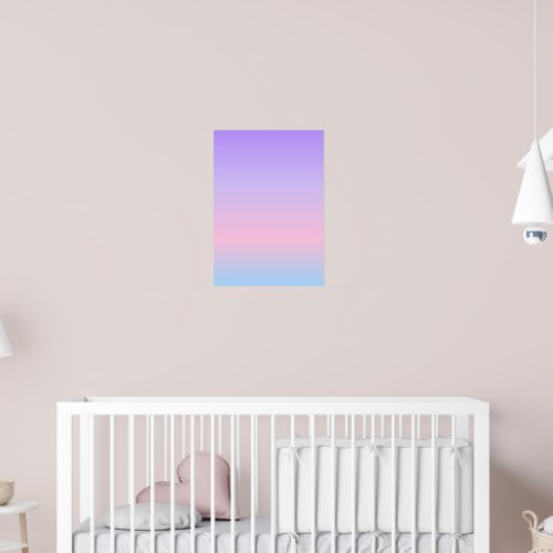 Aesthetic Lavender Pink Gradient Poster
