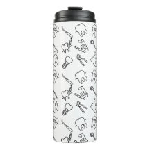 Aesthetic Minimalist Dental Icons Pattern Thermal 