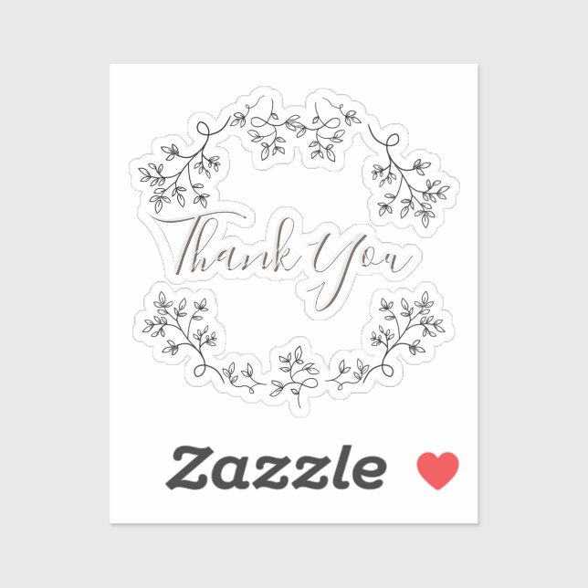 Aesthetic Minimalist floral Vinyl Sticker (Sheet)