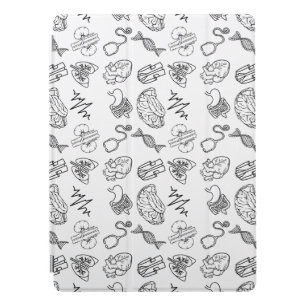 Aesthetic Minimalist Medical Icons Pattern iPad Pr Pro Cover