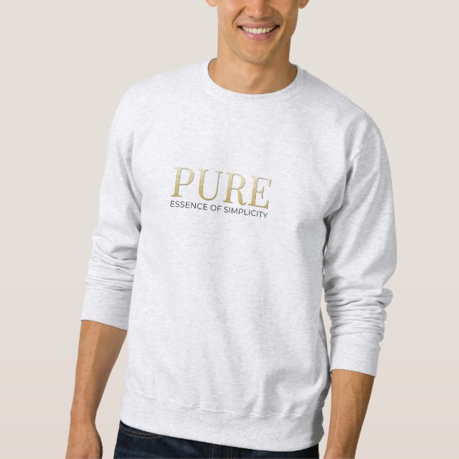 Aesthetic Modern Luxury Minimal Script Sweatshirt  (Front)