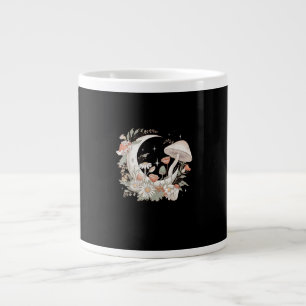 Aesthetic Moon Goblincore And Cottagecore Mushroom Giant Coffee Mug