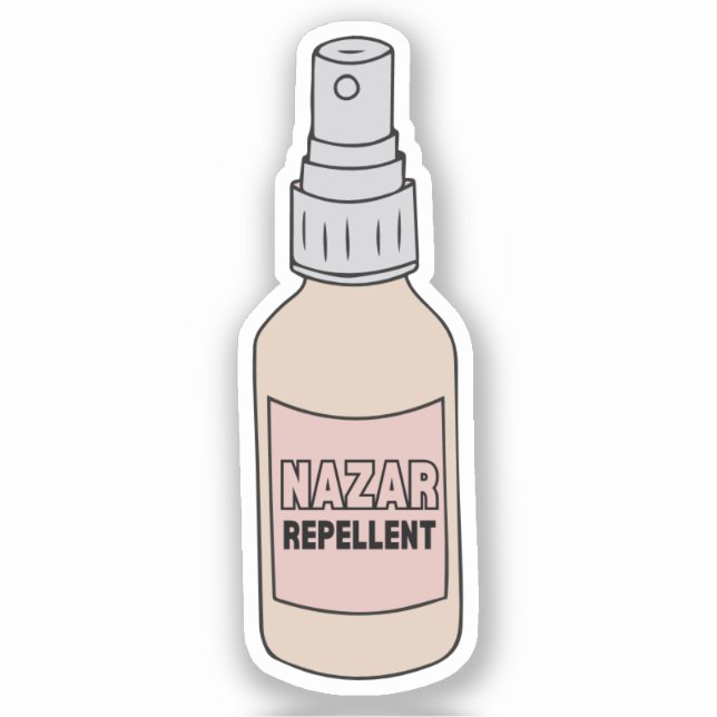 Aesthetic Nazar Repellent Spray Arab Sticker (Front)