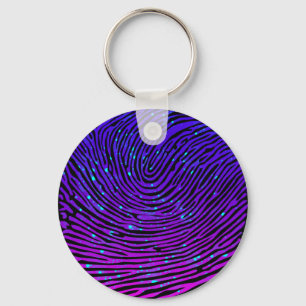 Aesthetic Neon Fingerprint Luminous Luminescent Keychain