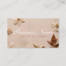 Aesthetic | Neutral | Floral | Business Card