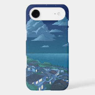 Aesthetic Night Sky Ocean View Calm Coastal Vill iPhone 17 Air Case